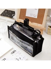 För LABUBU, Tillbaka till skolan pappersvaror stor kapacitet 6-lagers pennfodral, enfärgat stor kapacitet pennfodral flerskiktat pennfodral enfärgat pennfodral stor kapacitet pennfodral förvaringsverktyg förvaringsväska, sött pennfodral pappersvaror - En storlek passar alla - Visa 17