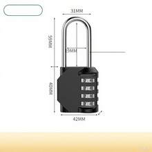 Resettable 4-Digit Long Beam Password Lock | A Keyless Convenience Outdoor Waterproof Padlock For All-Weather Use | Suitable For Various Storage Cabinets, Sports Lockers, Doors, Fences, Gates, And Toolboxes | A Versatile Security Tool For Home Storage, School, Gym, Travel, And Job Sites. Great Gifts For Homeowners.