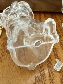 Transparent Pet Hair Storage Box Pendant Keychain - For Dog Owner Keys, Bags, Home Or Outdoor Organizer - Pet Memorial , Suitable For Dog Lovers Halloween Accessories Teachers Day Christmas Gift Ideas