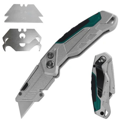 Navaja Multiusos Plegable Incluye Repuestos de Navajas Taller Camping herramienta navaja multiusos plegable incluye repuestos uso camping taller bricolaje acero durable mango ergonomico envio rapido garantia calidad