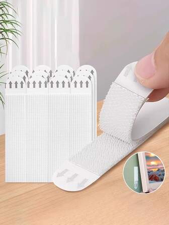 12 Stücke Bildaufhängestreifen, Schwerlast Große Bildaufhängestreifen, Selbstklebende Bildaufhänger, ohne Nagel, ohne Beschädigung, ohne Nagel Ergänzungsklebstoff Posterrahmen Installation