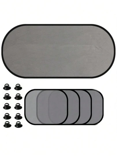 1-5 Stücke universelle Auto Sonnenblenden Abdeckung, faltbar, Auto Seiten Fenster und Heckscheibe Mesh Sonnenblende Abdeckung, Auto Windschutzscheibe und Heckscheiben Abdeckung
