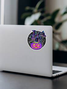 Pumpkin Soul Spawn - Funny Cute Halloween Sticker For All Types Of Surfaces|Cute Stickers For Laptop,Water Bottle - Multicolor - View 7