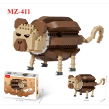 Tungtungtun Sahur, Bloques de construcción de madera Shanhaijing de IA, Bombardiro Crocodilo, Shimpanzinni Bananini, Regalo de Navidad, Decoración de fiesta de Navidad - Multicolor - Ver 22