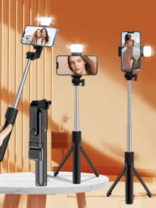 Trípode de 170 cm /66 .93 pulgadas, un trípód de selfie reutilizable con control remoto inalámbrico, adecuado para varios modelos de teléfonos móviles e ideal para transmisiones en vivo al aire libre, selfies de video y uso portátil. Sirve como soporte de trápodes para escenarios como vacaciones de verano, viajes, actividades al exterior y transmisión en directo. Para vacaciones, viaje, eventos al Aire Libre, transmisión de transmisiones, grabación estable