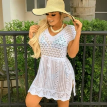 Women Cover Ups - White - View 3