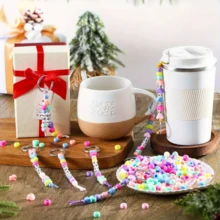 566pcs DIY Keychain Making Kit, Adjustable Letter Heart Shaped Transparent Bead Keychain Materials, Birthday Party Small Gifts, Hanging Decor, Christmas Stocking Stuffers, Christmas, New Year, Thanksgiving, Valentine's Day Gifts, Bridesmaid Gifts, Wedding Favors, Best Friend Gifts, Backpack Charms, Car Decor, Home Decor, Suitable For Family, Friendship And Love Themes, Craft Kit, Ideal For Birthday, Wedding, Anniversary, Bridal Shower