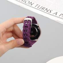 20mm 22mm 单条表带，兼容三星 Galaxy Watch 4 5 6 Classic 40mm 44mm、Gear S3 硅胶表带、Galaxy Watch 5 Pro 45mm，兼容 Galaxy Watch Active 3/2/Gear S3/Amazfit Bip 表带、华为 Watch GT 2/3 Pro 表带 - 深紫 - 查看 7