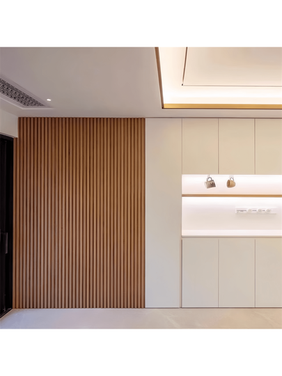 Roll Wood Wand Panel Peel Stick, Bruin ative Slat Room Wallpaper Home Living Room, Self Adhesive Covering Panels Cabinets,Boho 17.71in 39.37/118/196.85 view 7