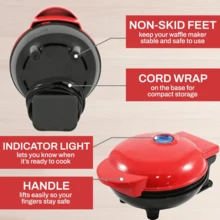 1 Piece Small Round Breakfast Waffle Maker