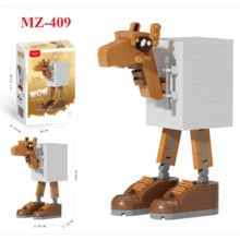 Tungtungtun Sahur, Bloques de construcción de madera Shanhaijing de IA, Bombardiro Crocodilo, Shimpanzinni Bananini, Regalo de Navidad, Decoración de fiesta de Navidad - Multicolor - Ver 25