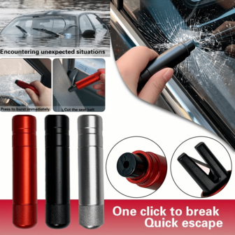 1pc Car Safety Hammer, Car Emergency Underwater Window Breaker, 2-In-1 Car Scissors, Seatbelt Cutter, Safety Hammer, Car Interior Window Breaker, Quick Escape Tool