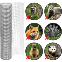 Lislark Galvanized Welded Wire Mesh, 30M Aviary Wire Mesh 25mm Holes, Wire Mesh Fence, For Chicken Coops, Rabbit Enclosures;Hardware Cloth Galvanized Wire Metal Mesh Welded Roll For Vegetables Garden, Easy To Cut And Make Straight - Silver - View 3