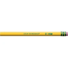 Ticonderoga Wood-Cased Pencils, Unsharpened, 2 HB Soft, Yellow, 12 Count