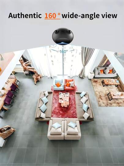 1pc Remote Wireless Infrared HD WiFi Camera, Slimme Home Security Monitor, Pet Monitoring Schattige Cartoon Recording Surveillance Night Vision, Mobile Control, Motion Detection, TF Card Storage, 1080P HD, A12 Bluetooth Connectivity, Clear Lens, ed Image Quality, Secure Protection, Visible Vision view 6