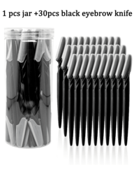 30/12/6/3/1 st set svart grooming ögonbrynshyvel och rakapparat set, ögonbrynstrimmer och rakapparat, exfolierande dermaplaning verktyg, kroppshårborttagningstrimmer och ansikts- och ögonbrynshyvel set långt handtag blad med precisionsskydd kvinnor ögonbrynsformningsverktyg lämplig för eller resor, smink, billigt, rumsinredning, sminkbord, resor, sovrum, sminktillbehör, ögonbrynshyvel