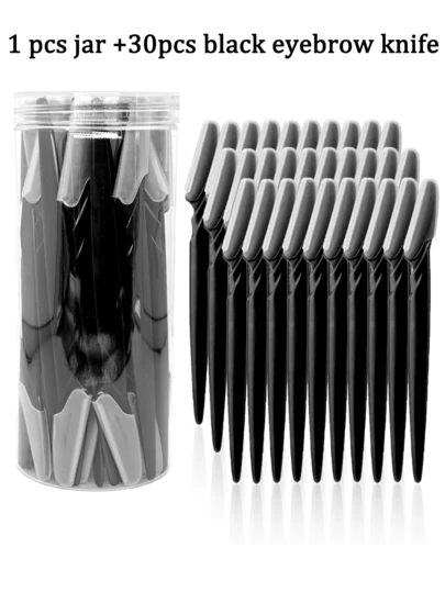 30/12/6/3/1pc Set Zwarte Verzorgingsset Wenkbrauwscheermes & Scheerapparaat, Wenkbrauwtrimmer & Scheerapparaat, Exfoliërende Dermaplaning Tool, Lichaamshaartrimmer en Gezichts- & Wenkbrauwscheermesset Lange Handvatmes met Precisiekapje Wenkbrauwvormgevingstools voor Vrouwen Geschikt voor of op Reis, Make-up, Goedkoop, Kamerdecoratie, Kaptafel, Reizen, Slaapkamer, Make-up Accessoires, Wenkbrauwscheermes, Goedkoop, Cadeaus voor in de Kerstsok, Make-up, Make-up Tools, Goedkope Spullen, Cadeaus, Cadeaus voor Vrouwen, Kerstcadeaus