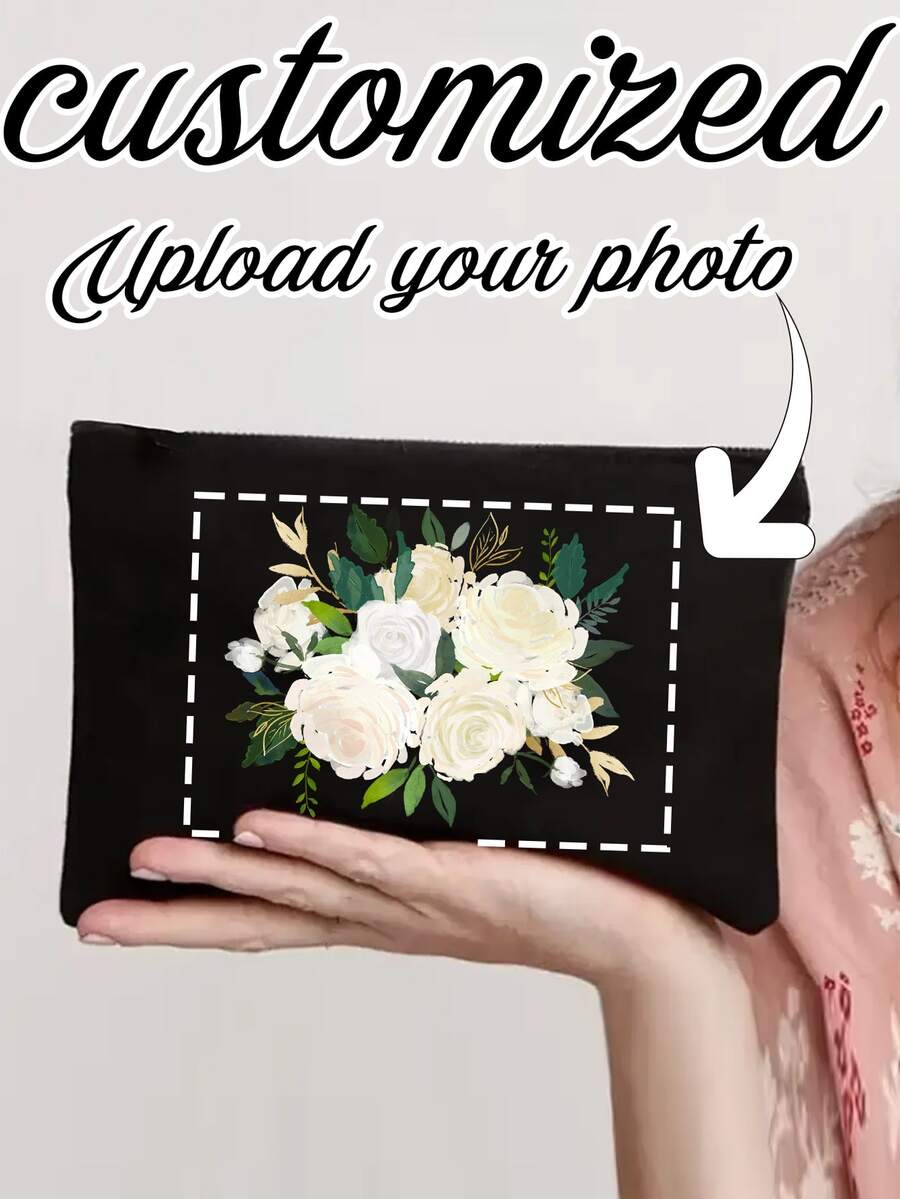 Túi vải canvas in hình cá nhân hóa, thiết kế độc đáo có thể tùy chỉnh với ảnh, phong cảnh hoặc hình minh họa, có thể gấp gọn, dung tích lớn, nhẹ, thời trang cho kỷ niệm, Giáng sinh, kỳ nghỉ/du lịch, hoạt động ngoài trời/dã ngoại/du lịch/leo núi/sân vận động/thể thao/leo trèo, túi đựng đồ vệ sinh cá nhân tùy chỉnh, phong cách đường phố giản dị, đa năng, dung tích lớn, linh hoạt, lãng mạn tinh tế, quà tặng du lịch, quà tặng du lịch cho gia đình, túi đựng đồ du lịch, vật dụng cần thiết cho kỳ nghỉ. - màu đen - Xem 1