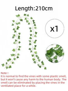 4/12/24Pcs Fake Vines With Leaves For Room Decor,Artificial Ivy Greenery Garland, Fake Vines Hanging Plants Backdrop For Home Decor,Garden Decor,Wall Decor,Bedroom Decor,Wedding Decoration,Table Decoration,Party Decorations,Birthday Decoration,Indoor Outdoor Decor,Christmas Decorations
