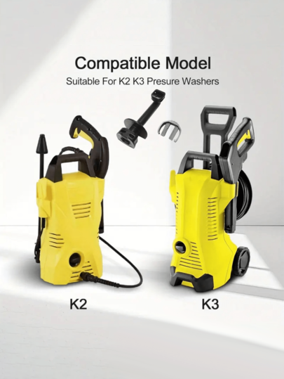 High Pressure Cleaner, Elbow Outlet Pipe With Clamp For-Karcher K2 K3, Compatible With Part Number 4.064-047.0, 40640470,5.064-110.0,5064110