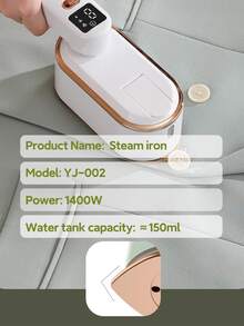 OBOVAY 1 Plancha de mano colgante, plancha de vapor, eliminación rápida de arrugas en la ropa, vapor presurizado potente, 3 modos de planchado ajustables, planchado de vapor a alta temperatura, mango giratorio 180°, plancha con base a alta temperatura 2 en 1, planchado colgante/plano 2 en 1, plancha de 1400W de alta potencia, gran capacidad del depósito de agua, pantalla digital inteligente, apta para uso doméstico, viajes, autocaravana, plancha para dormitorio