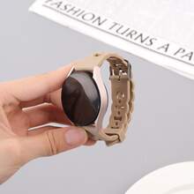 20mm 22mm 1pc Watch Strap Compatible With Samsung Galaxy Watch 4 5 6 Classic 40mm 44mm Gear S3 Silicone Bracelet Galaxy Watch 5 Pro 45mm, Band Compatible With Galaxy Watch Active 3/2/Gear S3/Amazfit Bip Bracelet Hua Wei Watch GT 2/3 Pro Bands - Stone Color - View 9