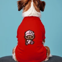 Sanrio 1 Peça Camisa de Estimação de Manga Curta com Estampa Fofa da Hello Kitty, Camisa de Estimação de Gato e Cachorro de Manga Curta Macia