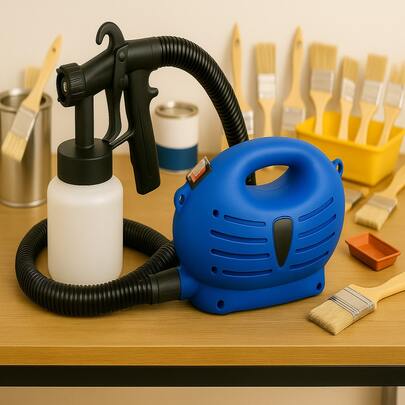 Pulverizador Elétrico de Tinta Paint de Pintura com Compressor | Ideal para Paredes, Móveis, Decoração e Artesanatos