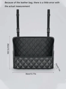 Túi đựng đồ trên ghế xe hơi bằng da PU thời trang, kiểu dáng túi xách tiện dụng dành cho nữ. - A - Xem 5