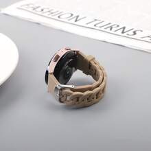 20mm 22mm 1pc Watch Strap Compatible With Samsung Galaxy Watch 4 5 6 Classic 40mm 44mm Gear S3 Silicone Bracelet Galaxy Watch 5 Pro 45mm, Band Compatible With Galaxy Watch Active 3/2/Gear S3/Amazfit Bip Bracelet Hua Wei Watch GT 2/3 Pro Bands - Stone Color - View 8