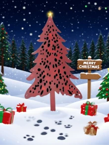 Christmas Exclusive Premium Ground Stake, Cross-Border Supply Reindeer/Christmas Tree