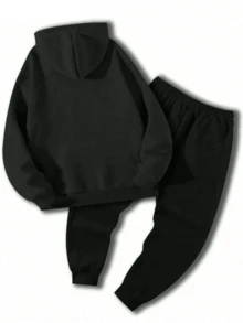 Rastafari Mens Black Hoodie And Joggers Set 2 Piece Tracksuit For Urban Style Sports And Lounge - Đen 29 - Xem 4