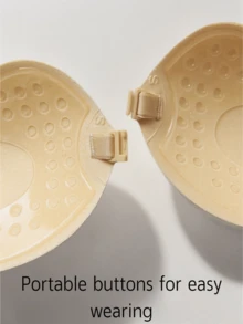 2 حمالة صدر لاصقة من السيليكون | حمالة صدر بدون أشرطة غير مرئية مع رفع للنساء | ضروري لفستان بدون ظهر - غطاء حلمة لاصق مع دعم رفع