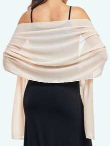 女士沙滩配饰柔软雪纺披肩，防紫外线沙滩/度假围巾，新娘婚礼伴娘披肩，适合派对、摄影