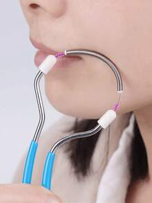 1 件 110 毫米粉色面部脱毛工具 - 采用温和有效的弹簧技术有效去除上唇、下巴、面部和颈部的多余毛发，脱毛、面部脱毛、毛发修剪器、毛发修剪器、理发用品、理发、包、组织器、存储、发饰 - 彩色 - 查看 9