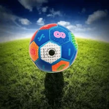 Kolorowa, numerowana piłka nożna w rozmiarze 2, odpowiednia dla uczniów uprawiających sporty na świeżym powietrzu