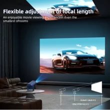 XBJ Latest Mini Protable HD Projector,Projector With Bluetooth 4.2, Projector Compatible With TV, Computers, And Tablets ,Professional Portable Video Proyector,Suitable For Home Theater, Camping Party, Office, Classroom (UsB Type-C), Mirroring, Micro Home Cinema,Indispensable For Outdoor Family Gathering, Valentine'sDay & Christmas Gift, Create Home Theater AndKaraoke Easily - Xem 7