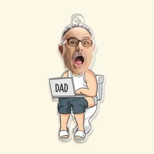 1/3/5pcs Custom Funny Dad Doing Dad Custom Face,Personalized Acrylic Photo And Name Keychain - Personalized Photo Keychains,Valentine's Day Gifts For Her, Him,Souvenirs,Exquisite Accessories Pendant, Gift For Friends, Family, Couples, Unique Souvenir Gifts, Suitable For Birthdays, Weddings, Parties, Anniversaries, Creative Decorative Accessories