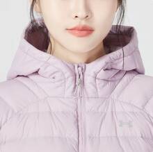 Under Armour Women's FW22 Quilted Logo Print Casual Warm Waterproof Quilted Down Jacket - Pink - View 5