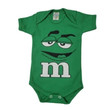 Body Bebê MM Verde Temático Mesversário