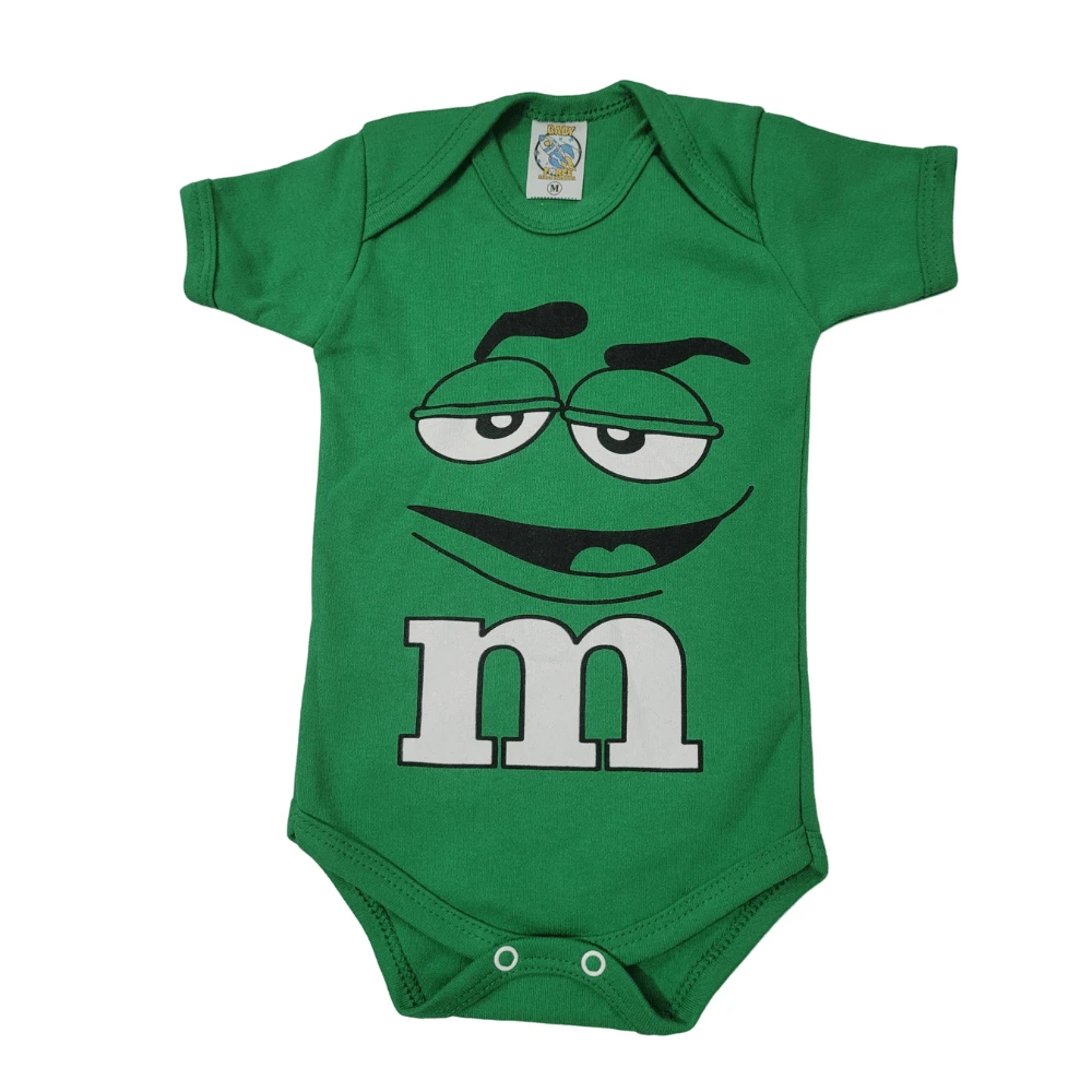 Body Bebê MM Verde Temático Mesversário