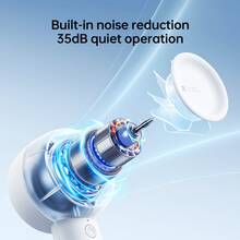 Ventilador de mano portátil JISULIFE, diseño de mano mini con 5 velocidades, batería recargable USB de 4500 mAh, refrigeración de bolsillo, potente, sin aspas, regalo para niñas/mujeres/amigos - Multicolor - Ver 8