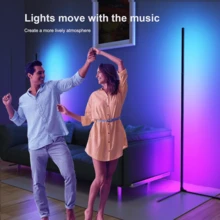 Corner Floor Lamp Smart RGB-IC LED Corner Lamp With App And Remote Control 16 Million Colors & 68+ Scene, Music Sync, Timer Setting - Ideal For Living Rooms, Bedrooms, And Gaming Rooms - RGBIC Dream Color - View 8