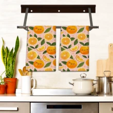 2/4 Pcs Set, Dish Towels, Patterned Printed Towels, Super Absorbent Microfiber Modern Cloths, Cooking And Baking Tea Towels, Dish Cloths, Cleaning Towels, Hand Towels, Super Soft And Highly Absorbent, Kitchen Decor, Gifts For Neighbors, Gifts For Mom, Birthday Gifts, Housewarming Gifts For Friends, Kitchen Essentials, Daily Necessities - Multicolor - View 8