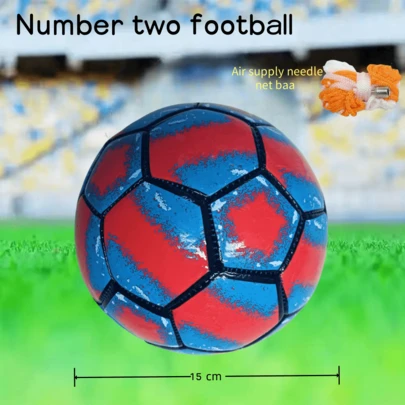 PVC Size 2 Colorful Printed Polygon Soccer Ball