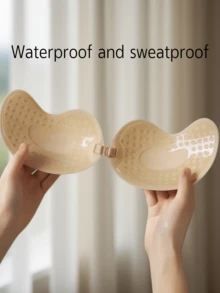 2 حمالة صدر لاصقة من السيليكون | حمالة صدر بدون أشرطة غير مرئية مع رفع للنساء | ضروري لفستان بدون ظهر - غطاء حلمة لاصق مع دعم رفع