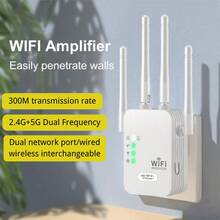 300Mbps/1200Mbps WiFi Extender With 2.4G/5G Dual Band, 10000 Sq Ft Coverage, High-Quality Signal Amplifier & Outdoor Relayer, Interference-Free, Ideal For Home & Office, Perfect Gift For Christmas, Halloween, Or Son'S Birthday, Wifi Extender - UK Plug(220-240V) - View 11