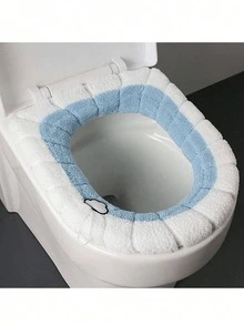 1/5pcs Creative Pumpkin Pattern Universal Toilet Seat Cover With Handle, Washable Toilet Cushion - Multicolor - View 9