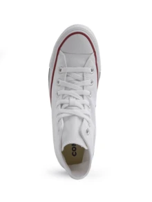 Converse Chuck Taylor All Star 高帮女式帆布鞋，透气缓震，轻便百搭，适合通勤和日常穿着，黑色 M7650C - 白色 - 查看 5