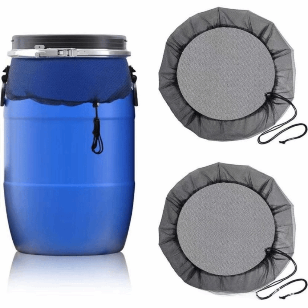 Mesh-Netz Outdoor Mesh-Abdeckung Anti-Insekten Regentropfen Ernte-Tool Regenfass-Abdeckung Wasserspeicher Wasserschutz